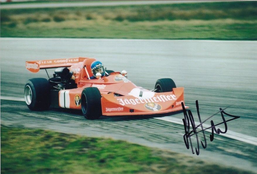 Autogramm Formel 1 | Hans-Joachim STUCK | 1978 Foto (Rennszene Color March F2)