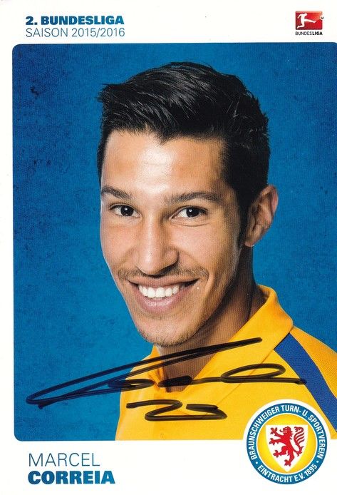 Autogramm Fussball | Eintracht Braunschweig | 2015 | Marcel CORREIA