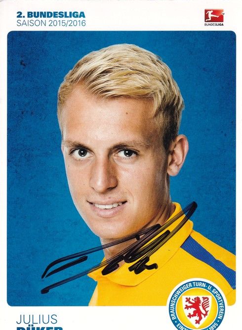 Autogramm Fussball | Eintracht Braunschweig | 2015 | Julius DÜKER