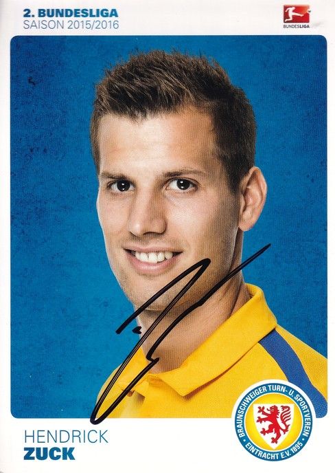 Autogramm Fussball | Eintracht Braunschweig | 2015 | Hendrick ZUCK
