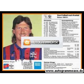 Autogramm Fussball | KFC Uerdingen 05 | 1990 | Dietmar KLINGER