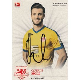 Autogramm Fussball | Eintracht Braunschweig | 2016 | Quirin MOLL