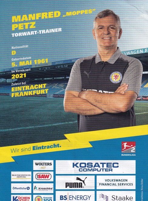 Autogramm Fussball | Eintracht Braunschweig | 2023 | Manfred PETZ