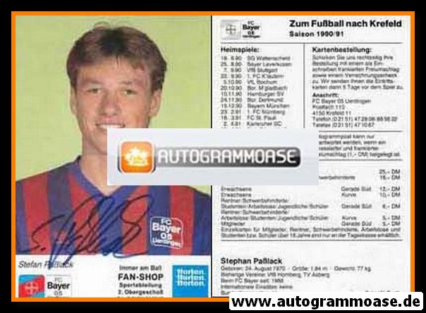 Autogramm Fussball | KFC Uerdingen 05 | 1990 | Stephan PASSLACK