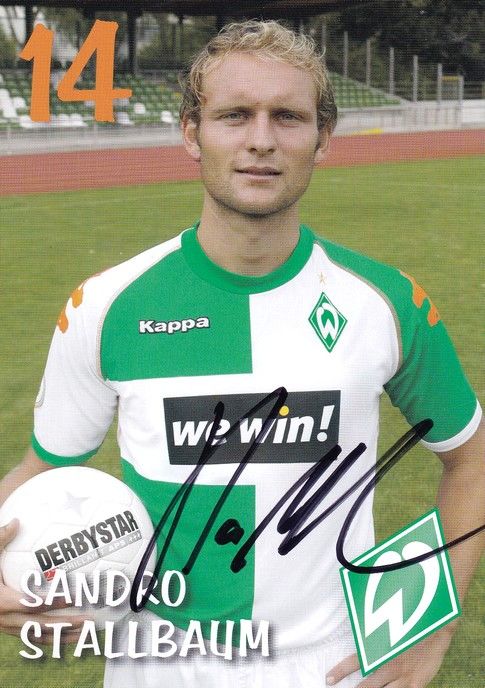 Autogramm Fussball | SV Werder Bremen | 2006 we win | Sandro STALLBAUM