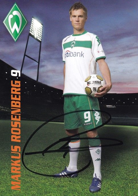 Autogramm Fussball | SV Werder Bremen | 2008 | Markus ROSENBERG