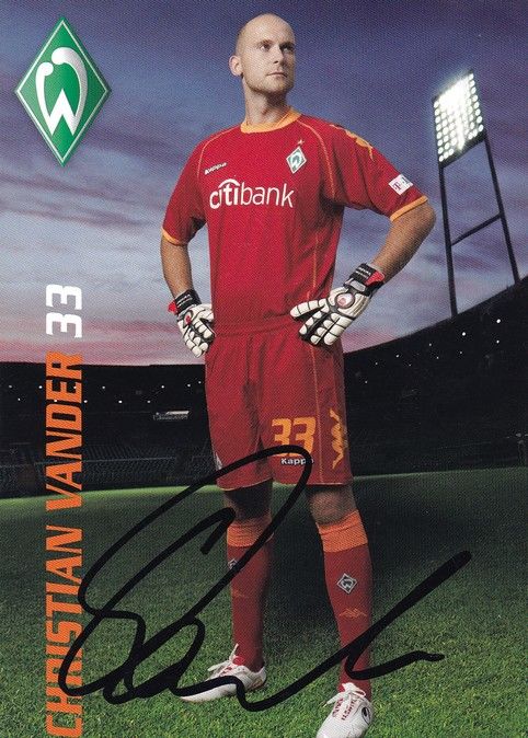Autogramm Fussball | SV Werder Bremen | 2008 | Christian VANDER 