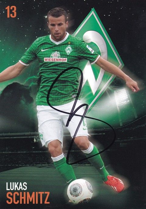 Autogramm Fussball | SV Werder Bremen | 2013 | Lukas SCHMITZ