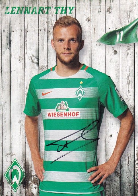 Autogramm Fussball | SV Werder Bremen | 2016 | Lennart THY