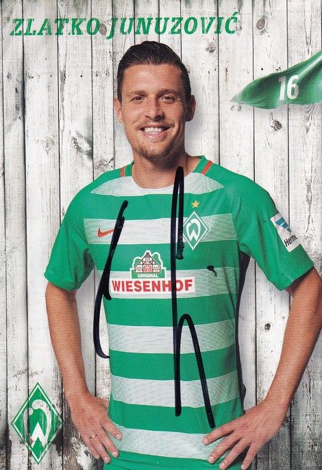 Autogramm Fussball | SV Werder Bremen | 2016 | Zlatko JUNUZOVIC