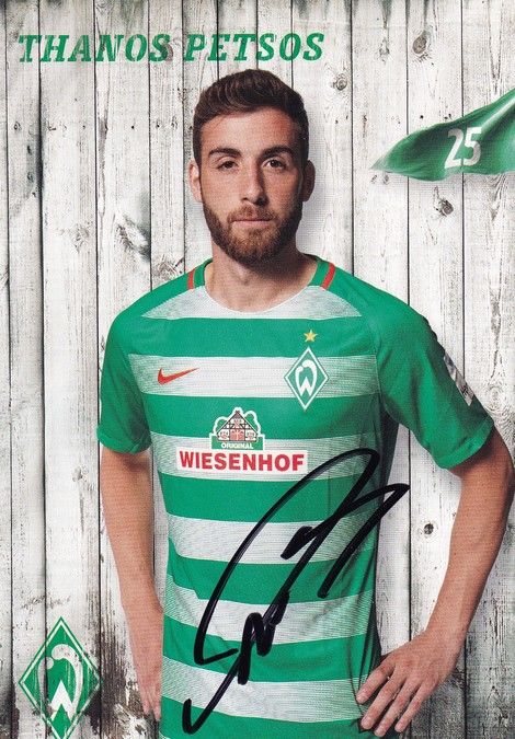Autogramm Fussball | SV Werder Bremen | 2016 | Thanos PETSOS