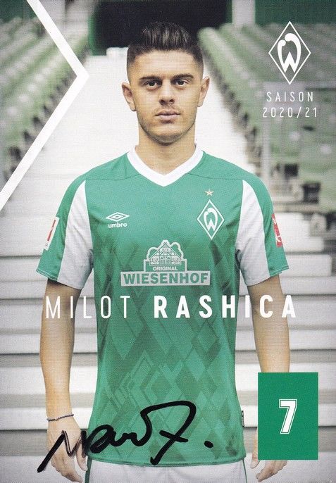 Autogramm Fussball | SV Werder Bremen | 2020 | Milot RASHICA
