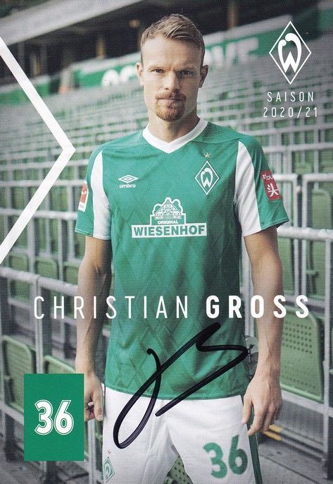 Autogramm Fussball | SV Werder Bremen | 2020 | Christian GROSS
