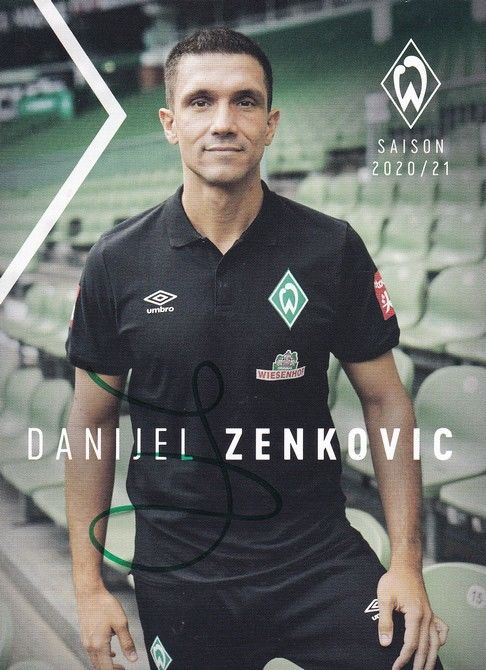 Autogramm Fussball | SV Werder Bremen | 2020 | Danijel ZENKOVIC