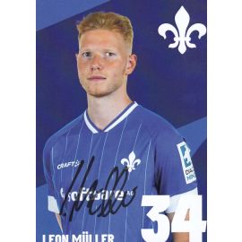 Autogramm Fussball | SV Darmstadt 98 | 2021 | Leon MÜLLER