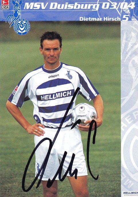 Autogramm Fussball | MSV Duisburg | 2003 | Dietmar HIRSCH