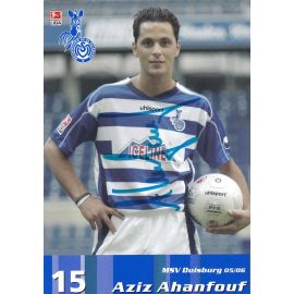Autogramm Fussball | MSV Duisburg | 2005 | Aziz AHANFOUF
