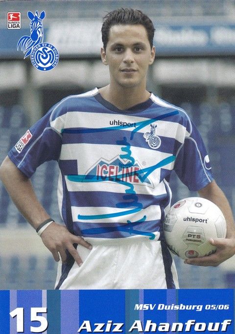 Autogramm Fussball | MSV Duisburg | 2005 | Aziz AHANFOUF