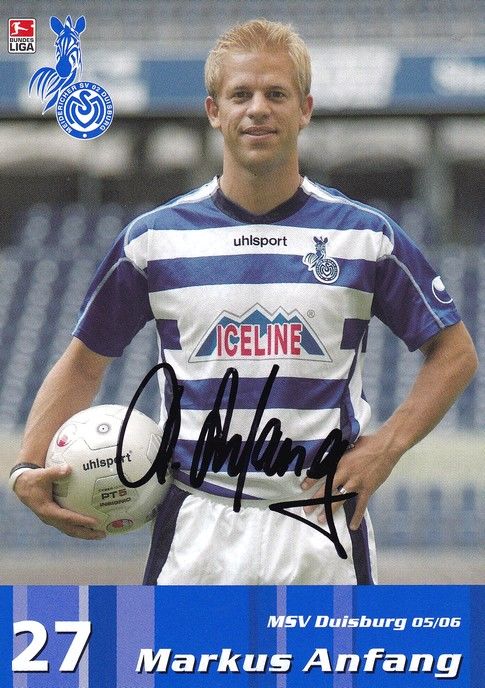 Autogramm Fussball | MSV Duisburg | 2005 | Markus ANFANG