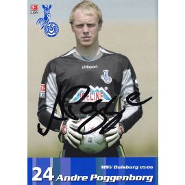 Autogramm Fussball | MSV Duisburg | 2005 | Andre POGGENBORG