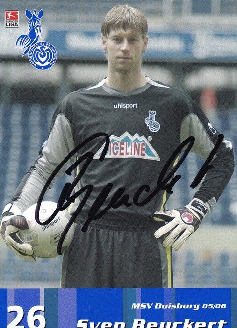 Autogramm Fussball | MSV Duisburg | 2005 | Sven BEUCKERT 