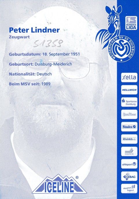 Autogramm Fussball | MSV Duisburg | 2005 | Peter LINDNER