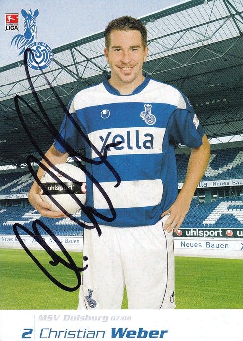 Autogramm Fussball | MSV Duisburg | 2007 | Christian WEBER