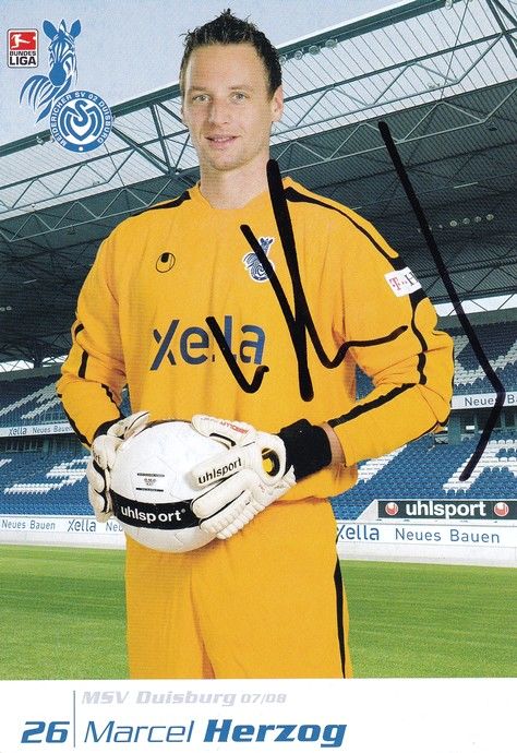 Autogramm Fussball | MSV Duisburg | 2007 | Marcel HERZOG