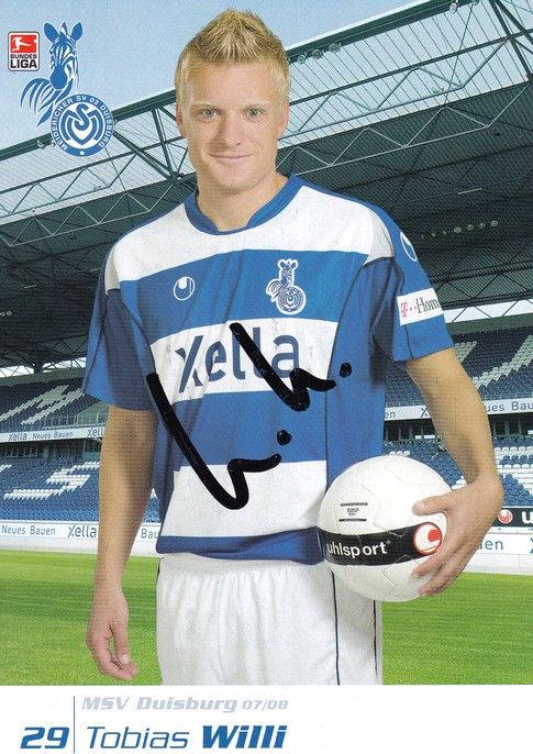 Autogramm Fussball | MSV Duisburg | 2007 | Tobias WILLI