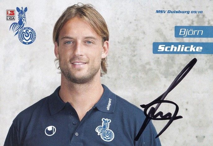 Autogramm Fussball | MSV Duisburg | 2009 | Björn SCHLICKE 