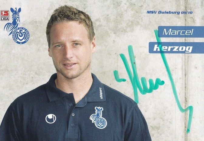 Autogramm Fussball | MSV Duisburg | 2009 | Marcel HERZOG 