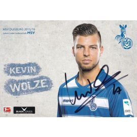 Autogramm Fussball | MSV Duisburg | 2015 | Kevin WOLZE