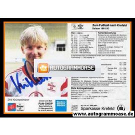 Autogramm Fussball | KFC Uerdingen 05 | 1991 | Dirk KRÜMPELMANN