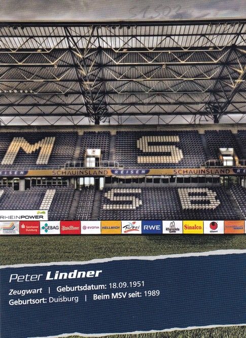 Autogramm Fussball | MSV Duisburg | 2010 | Peter LINDNER 