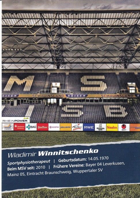 Autogramm Fussball | MSV Duisburg | 2010 | Wladimir WINNITSCHENKO
