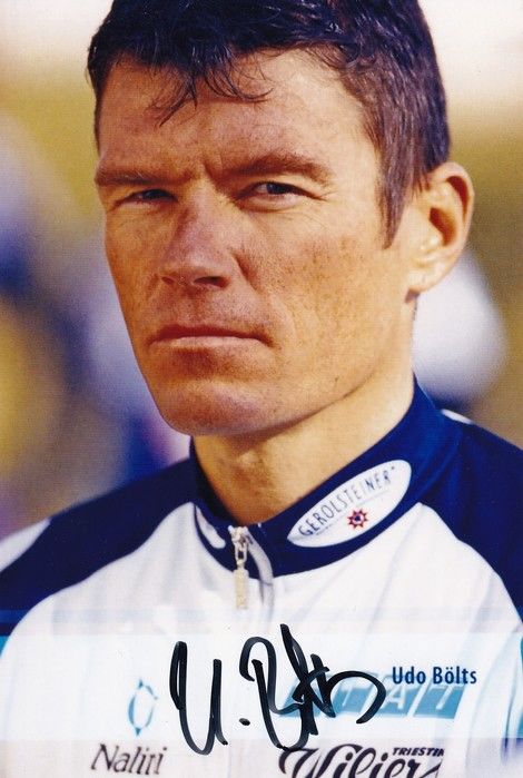 Autogramm Radsport | Udo BÖLTS | 2003 Foto (Portrait Color Gerolsteiner)