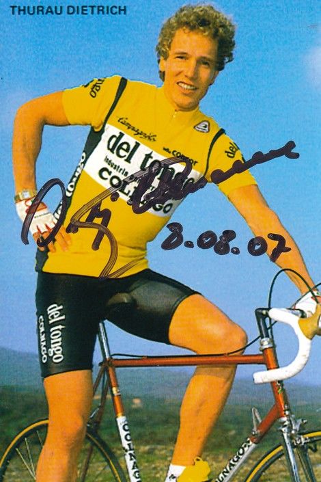 Autogramm Radsport | Dietrich THURAU | 1983 Foto (Portrait Color) Del Tongo