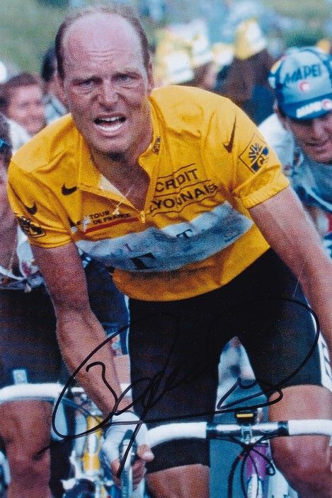 Autogramm Radsport | Bjarne RIIS | 1996 Foto (Rennszene Color) TDF
