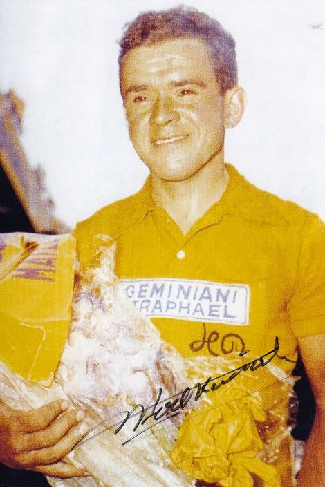 Autogramm Radsport | Roger WALKOWIAK | 1956 Foto (Siegerehrung Color) TDF