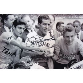 Autogramm Radsport | Federico BAHAMONTES | 1963 Foto (Gruppenbild SW) TDF