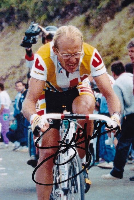 Autogramm Radsport | Laurent FIGNON | 1989 Foto (Rennszene Color) TDF