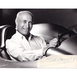 Autograph Formel 1 | Juan Manuel FANGIO | 1991 (Portrait SW Mercedes W196) XL