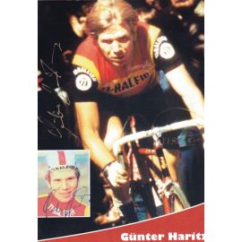 Autogramm Radsport | Günter HARITZ | 1970er Retro (Collage Color) OS-Gold