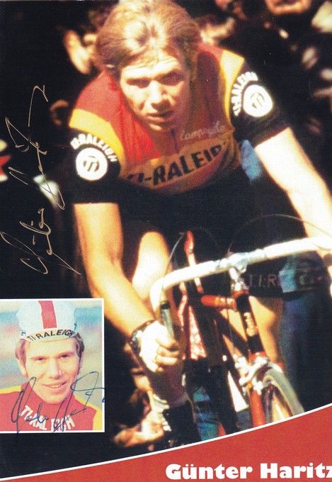Autogramm Radsport | Günter HARITZ | 1970er Retro (Collage Color) OS-Gold