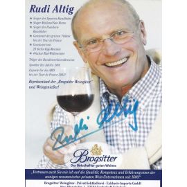 Autogramm Radsport | Rudi ALTIG | 2000er (Portrait Color) Brogsitter