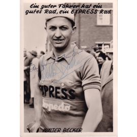 Autogramm Radsport | Walter BECKER | 1950er (Portrait SW) Express