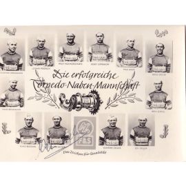 Autogramm Radsport | Walter BECKER | 1950er (Team-Collage SW) Torpedo