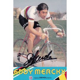 Autogramm Radsport | Eddy MERCKX | 1974 (Rennszene Color Demol) TDF