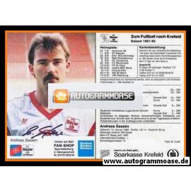 Autogramm Fussball | KFC Uerdingen 05 | 1991 | Andreas SASSEN