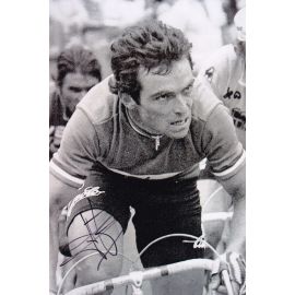 Autogramm Radsport | Bernard HINAULT | 1980er Foto (Rennszene SW 2) 5x TDF-Sieger